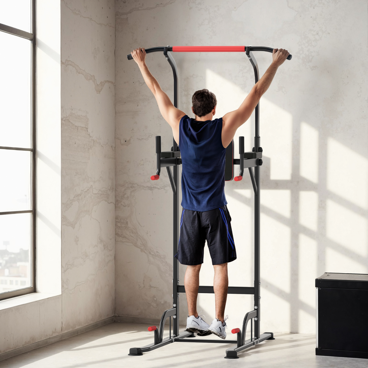 Ultimate Power Tower Pull Up Bar - Home Gym Strength Training Station - All Round Fitness