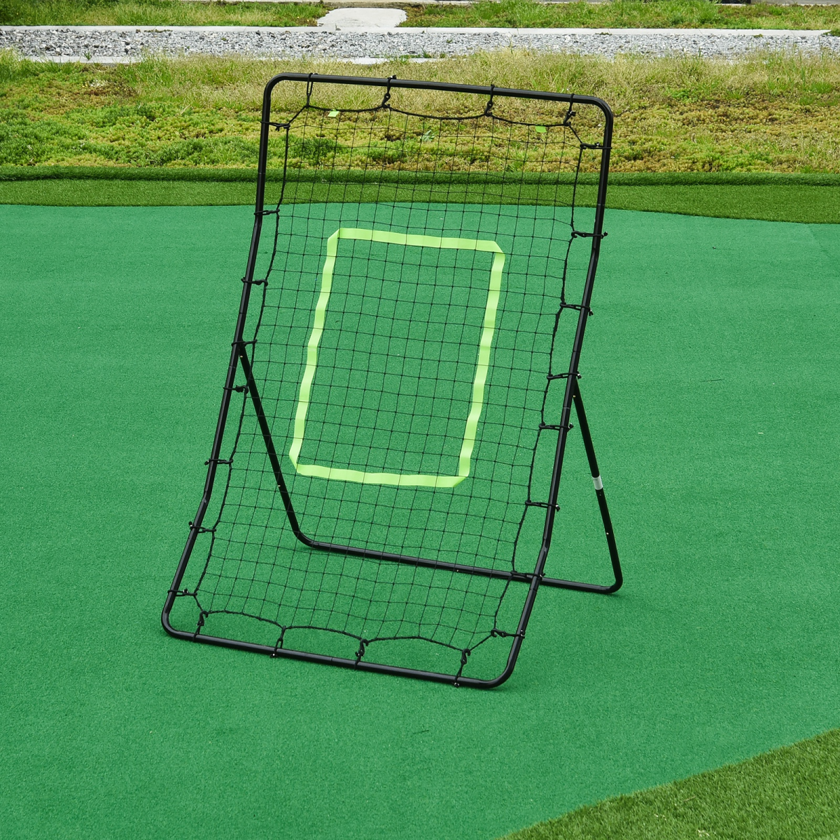 Rebounder Net with Target Zone – Kickback Training Equipment for Baseball & Ball Games - All Round Fitness