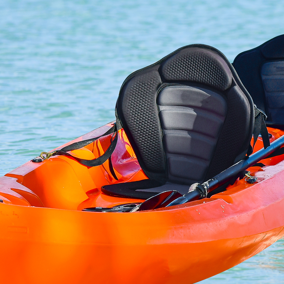 HOMCOM Comfort Padded Kayak Seat & Backrest - Detachable & Supportive Design - All Round Fitness