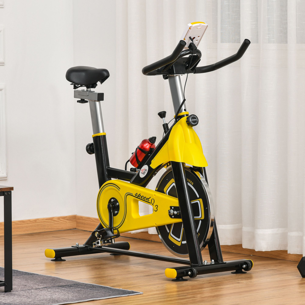 Exercise Bike with 6kg Flywheel & Belt Drive – Adjustable Resistance, LCD Monitor, 150kg Max Load - All Round Fitness