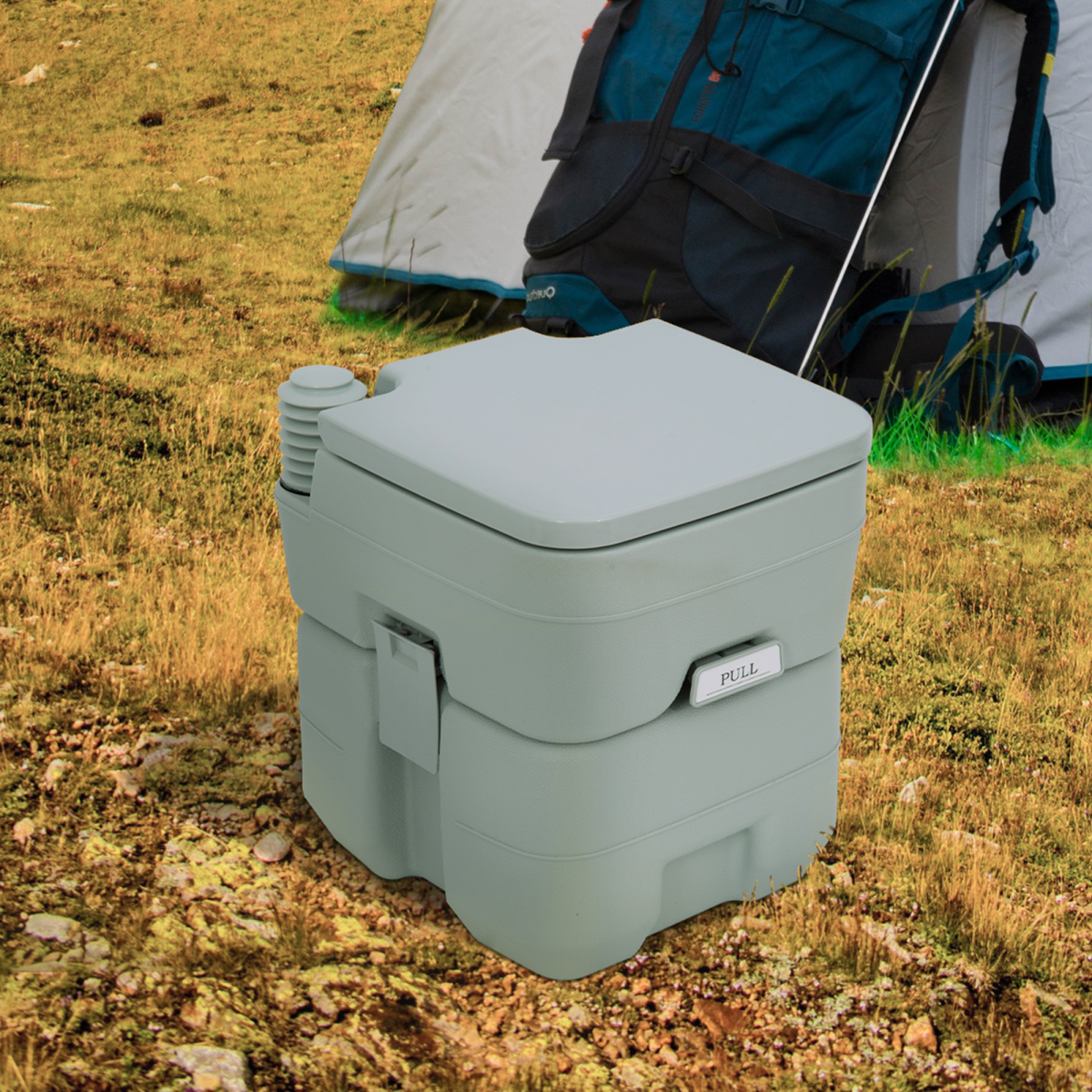 20L Portable Camping Toilet – Travel WC for Caravan, Boat, Fishing, Picnic & Outdoor Use