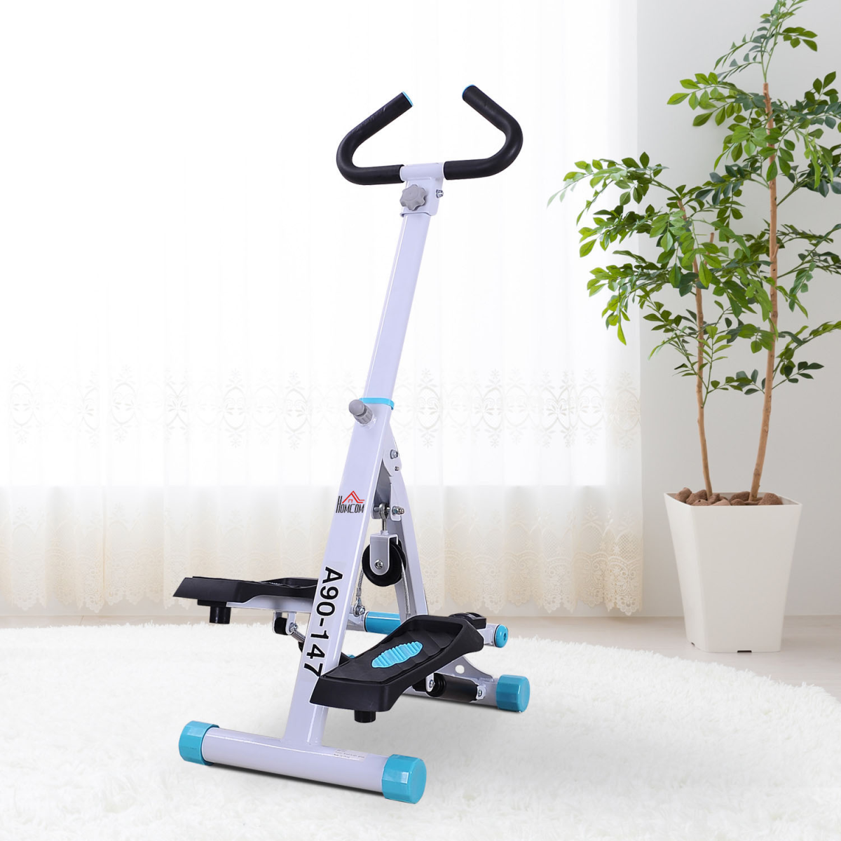 Foldable Cardio Stepper with Handle Bars – Compact Fitness Equipment for Home - All Round Fitness