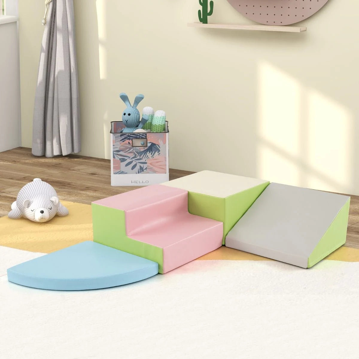 4-Piece Infant Foam Climbing and Crawling Play Set