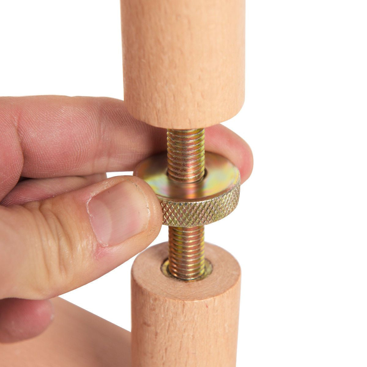 Adjustable Wood Posture Stool for Enhanced Comfort in Gaming and Computer Work