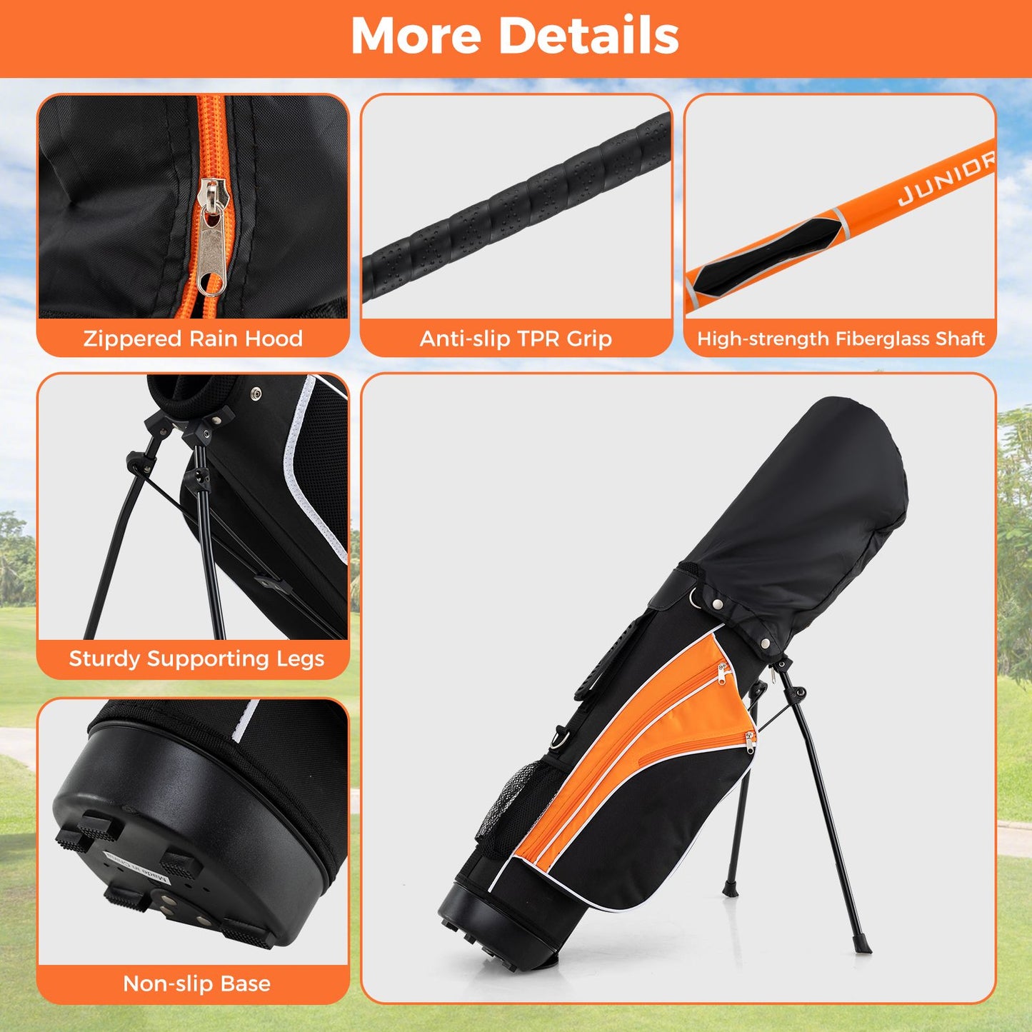 Complete Golf Club Set for Children Aged 8-13 Years