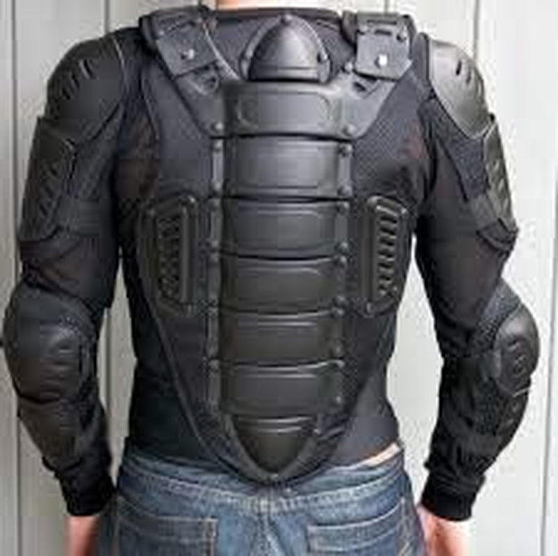EVO Professional Full Body Armour Jacket | CE-Grade Motorcycle & Motocross Protector for Off-Road, MTB, BMX, Skiing & Skating – Black