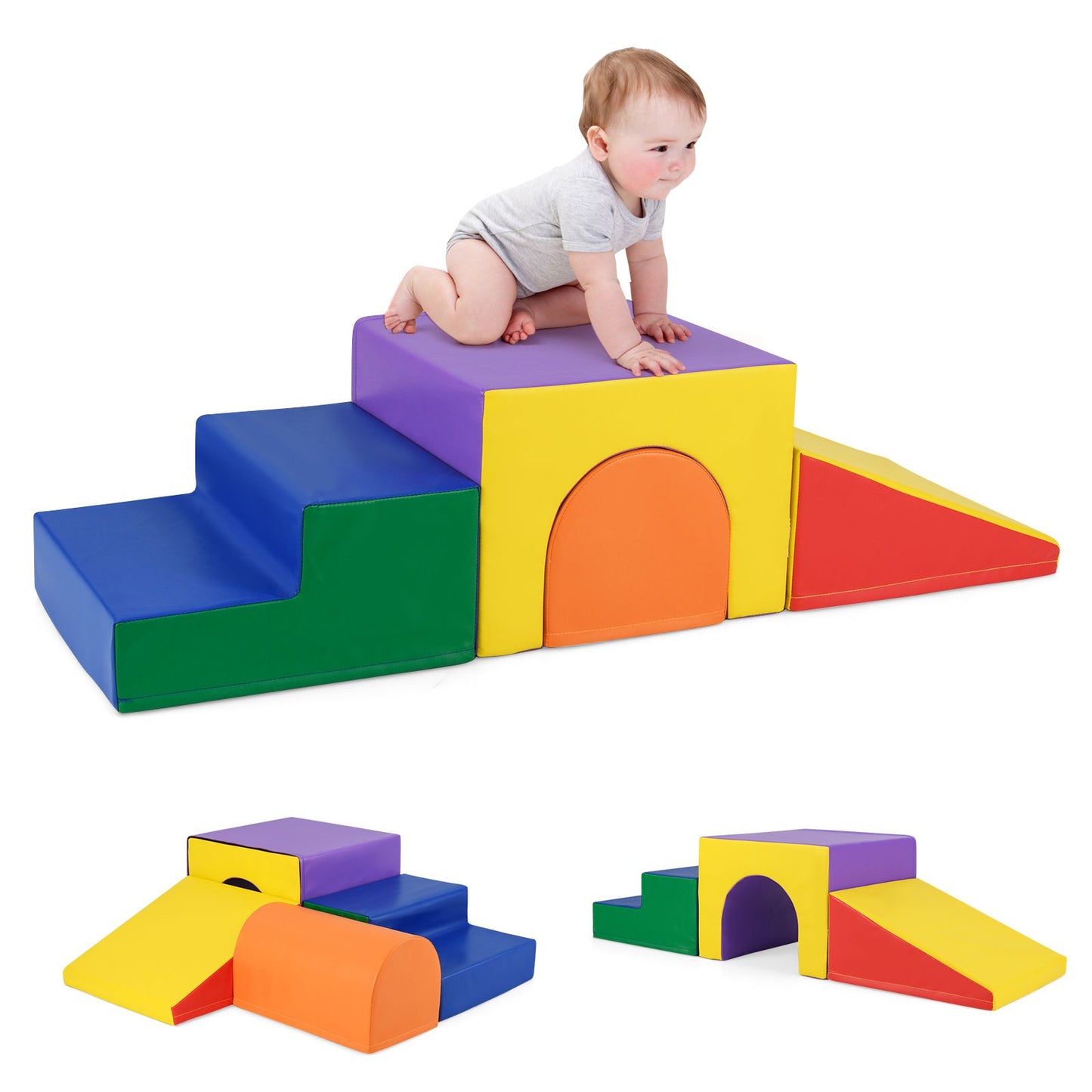 Infant and Toddler Climbing and Crawling Foam Block Play Set