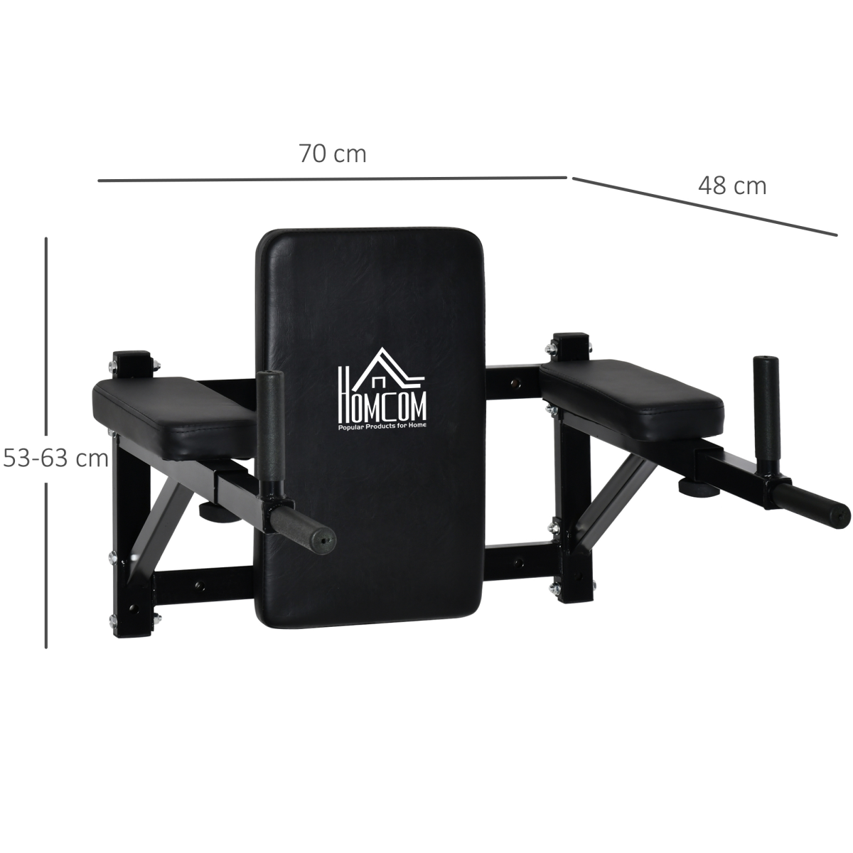 Ultimate Wall-Mounted Dip Station for Total Upper Body Strength Training - All Round Fitness