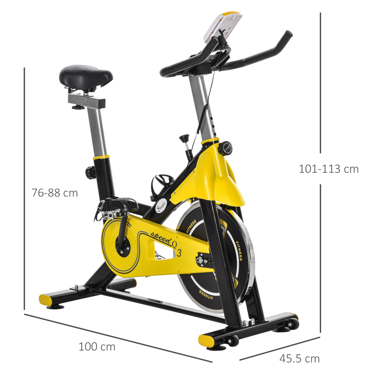 Exercise Bike with 6kg Flywheel & Belt Drive – Adjustable Resistance, LCD Monitor, 150kg Max Load - All Round Fitness