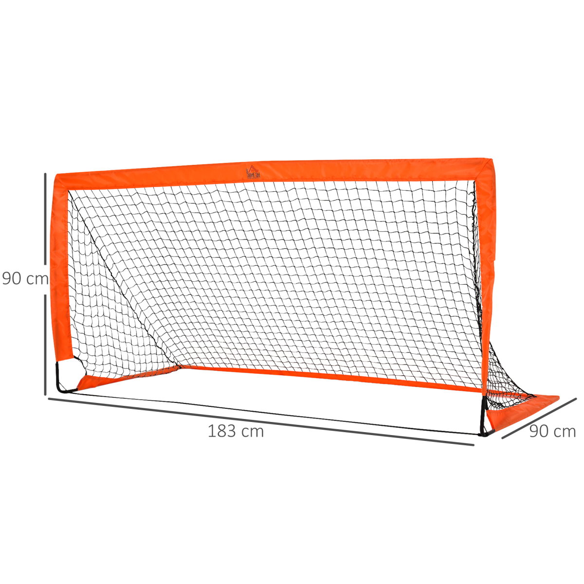 Foldable 6'x3' Outdoor Football Goal with All-Weather Net for All Ages - All Round Fitness