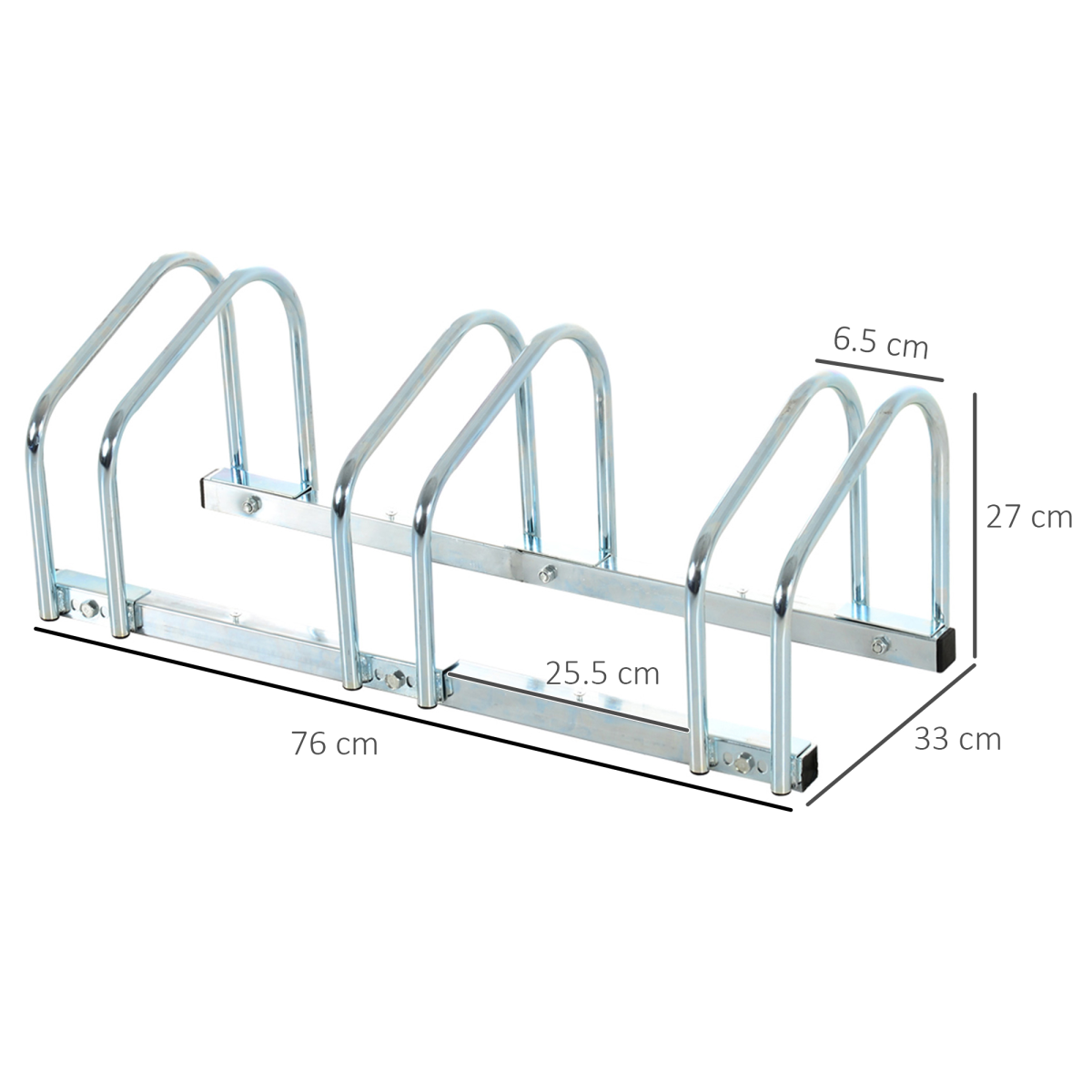 Triple Bike Storage Rack - Durable Locking Stand for Sheds & Garages - All Round Fitness