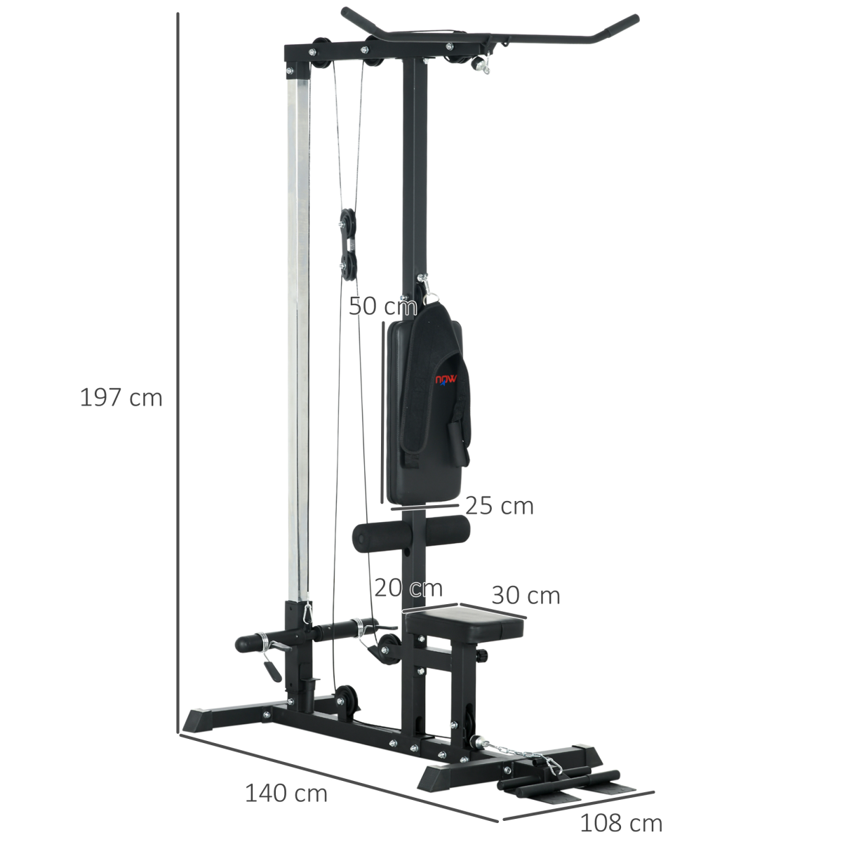 SPORTNOW Power Cage: Ultimate Adjustable Pull-Up Station for Home Workouts - All Round Fitness