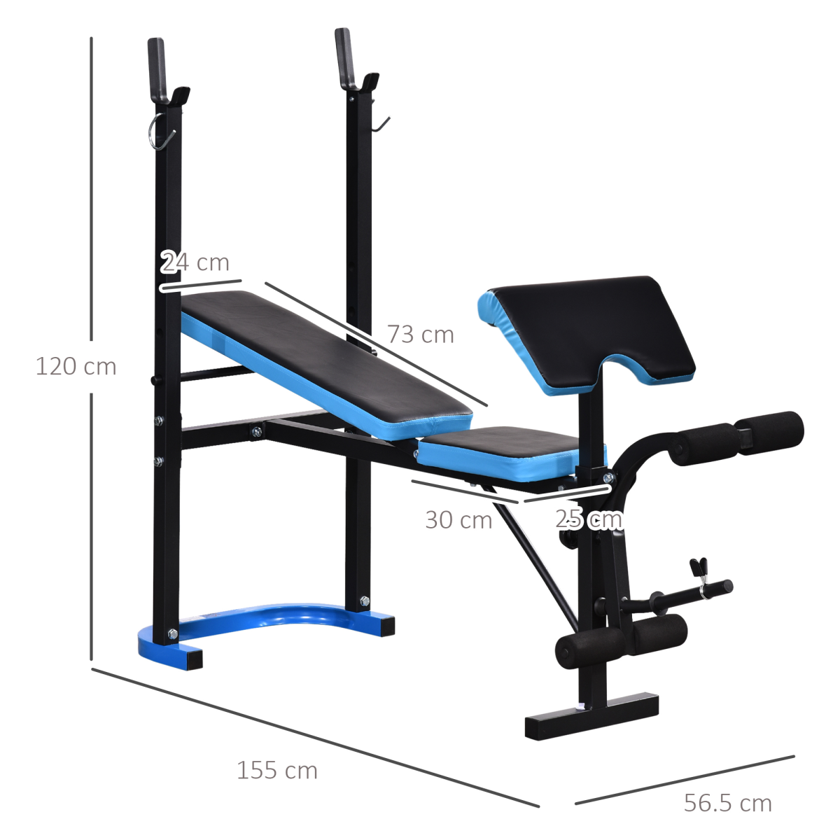 Versatile Adjustable Weight Bench with Leg Developer for Home Gym Power - All Round Fitness