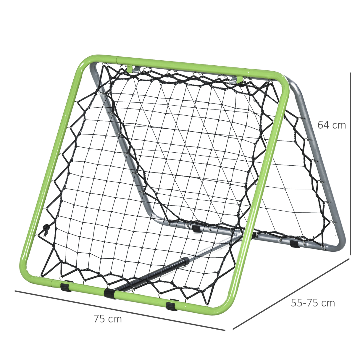 Adjustable Duo Rebounder Net Training Set for Football & Baseball Skills - All Round Fitness