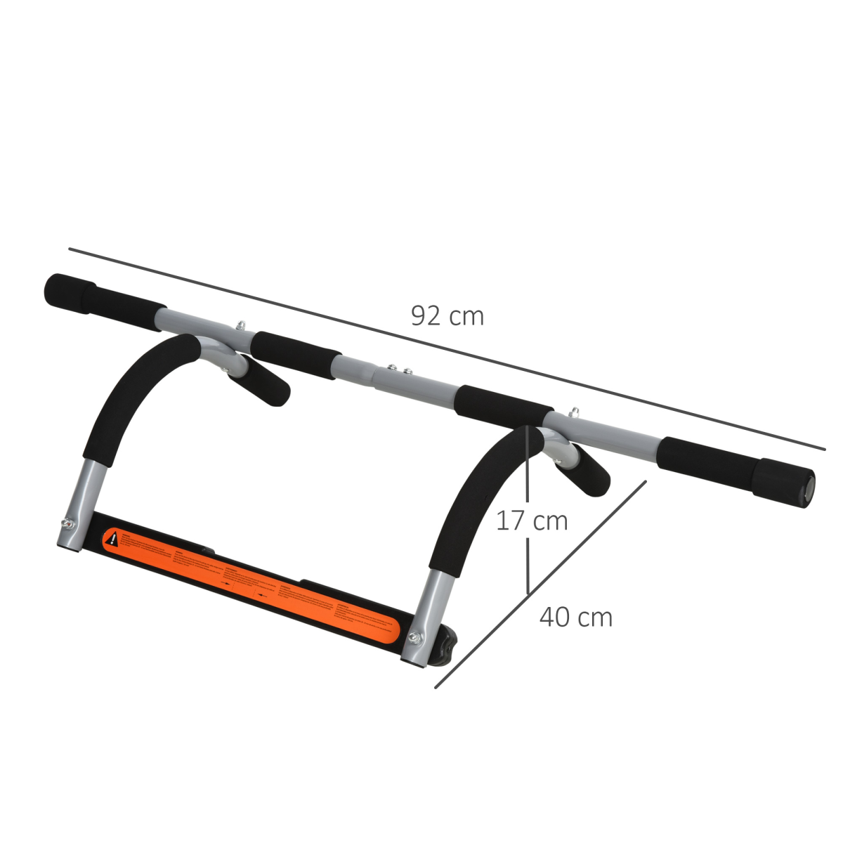 Transform Your Home Gym: HOMCOM Adjustable Door Pull-Up Bar for Total Upper Body - All Round Fitness