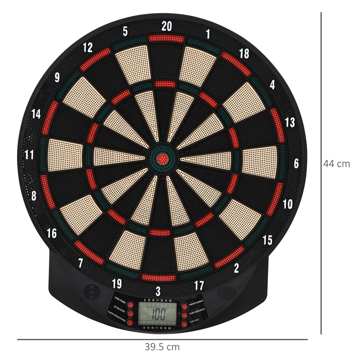 Electronic Dartboard with LCD Display – 26 Games, 185 Variations, 6 Darts & 30 Tip