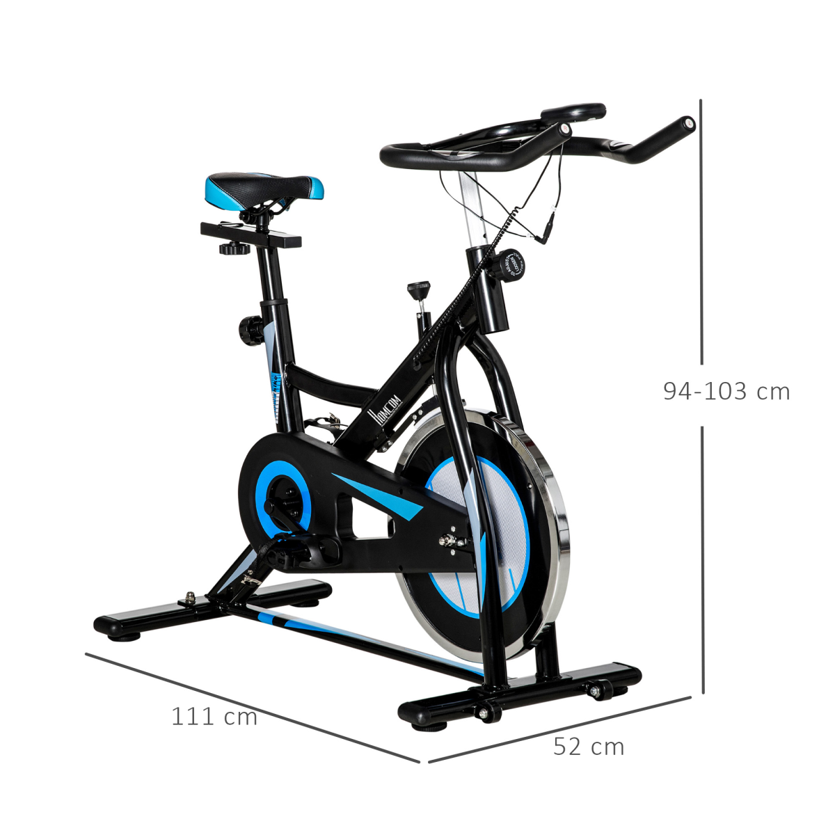 8kg Flywheel Stationary Exercise Bike – Indoor Cycling Cardio Workout Bike with Adjustable Resistance & LCD Monitor - All Round Fitness