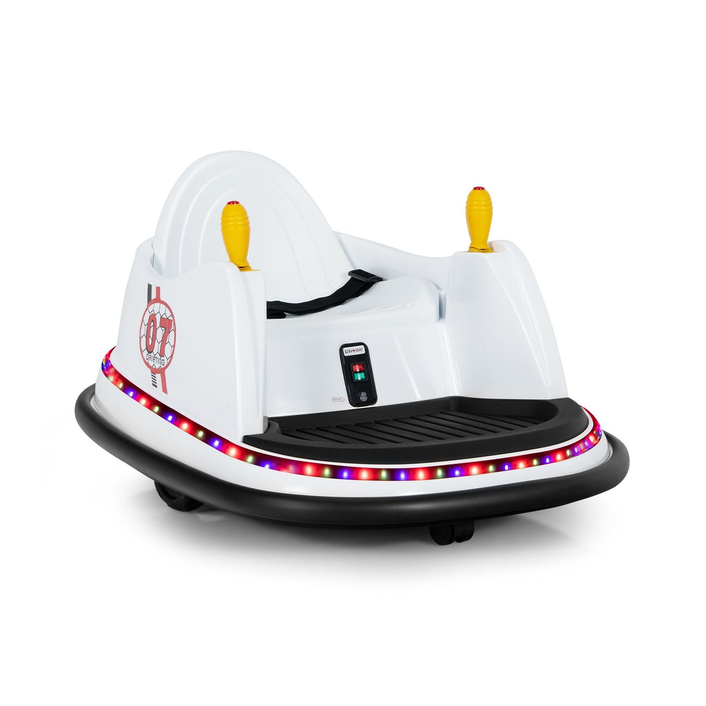 Children's Ride-On Bumper Car with Vibrant Flashing Lights and Music