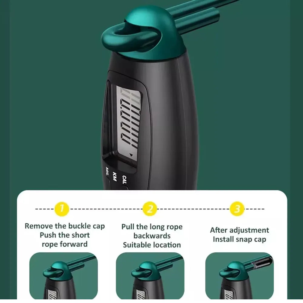 Counting Jump Rope Ball Steel PVC Skipping Rope Exercise Adjustable Cordless Jump Rope Fitness Gym Training Home Sport Equipment