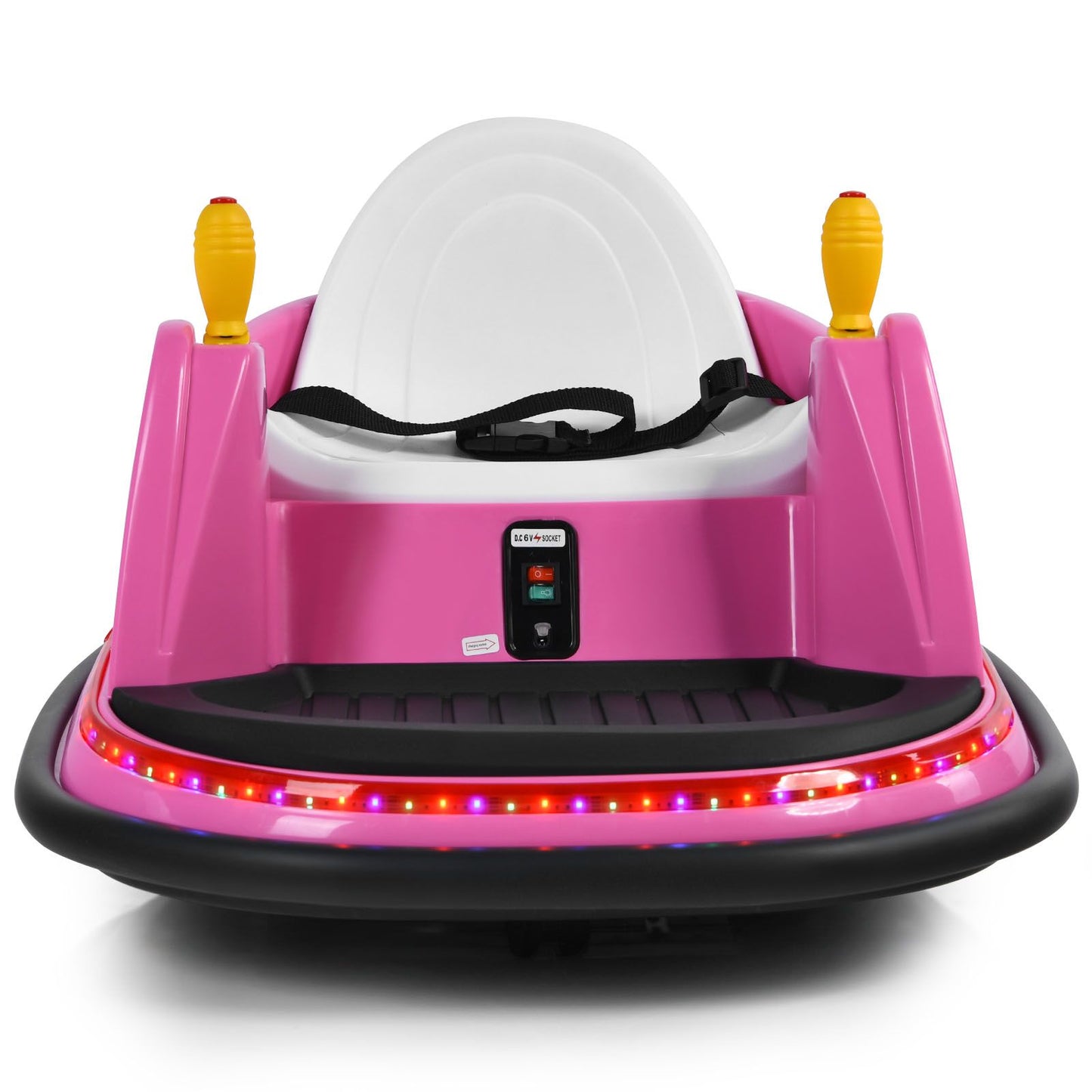 Children's Ride-On Bumper Car with Vibrant Flashing Lights and Music
