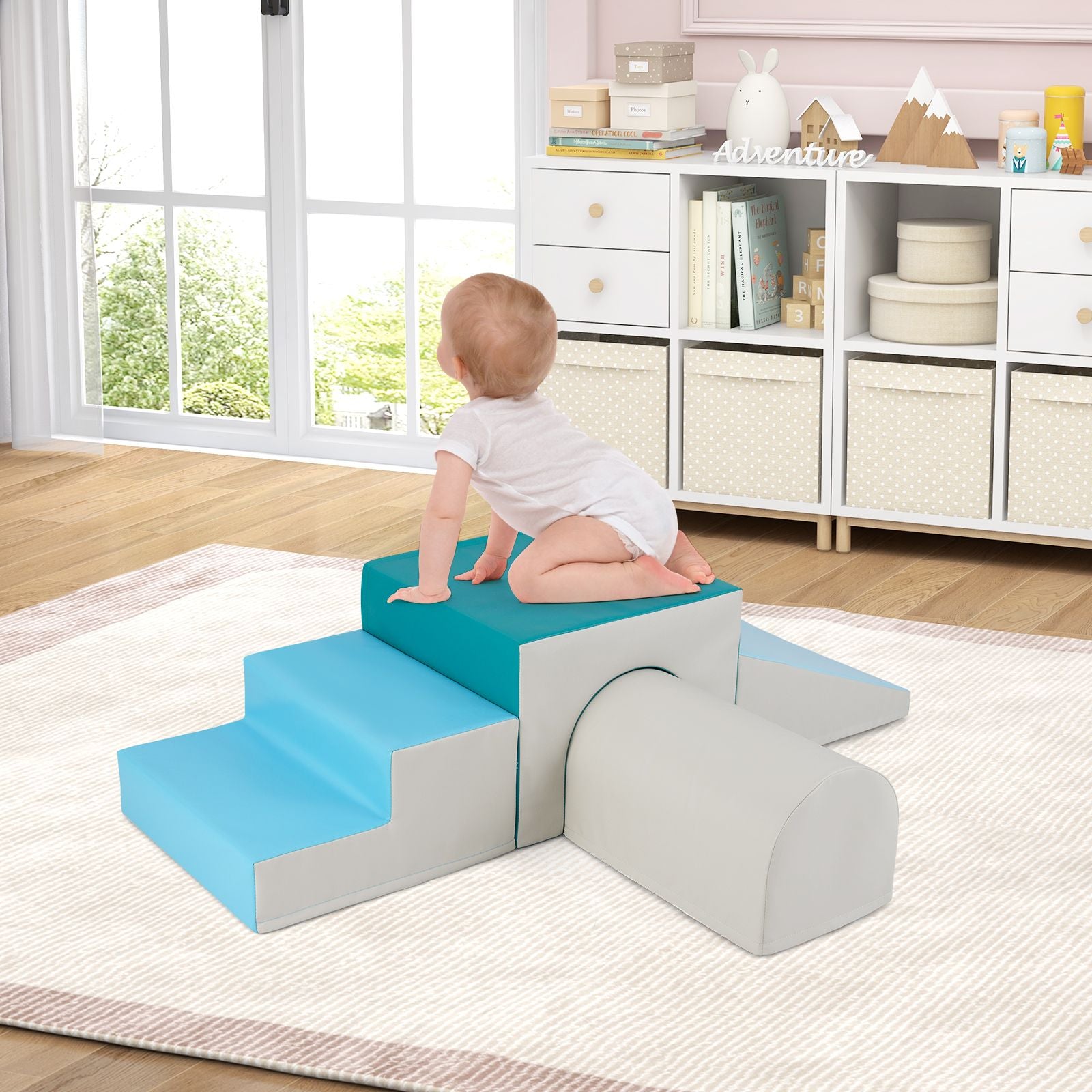 Infant and Toddler Climbing and Crawling Foam Block Play Set