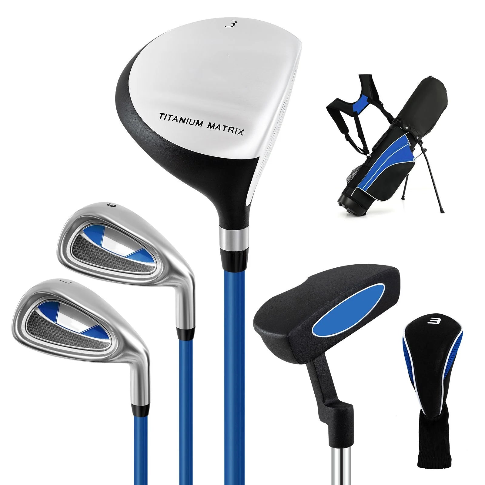 Complete Golf Club Set for Children Aged 8-13 Years