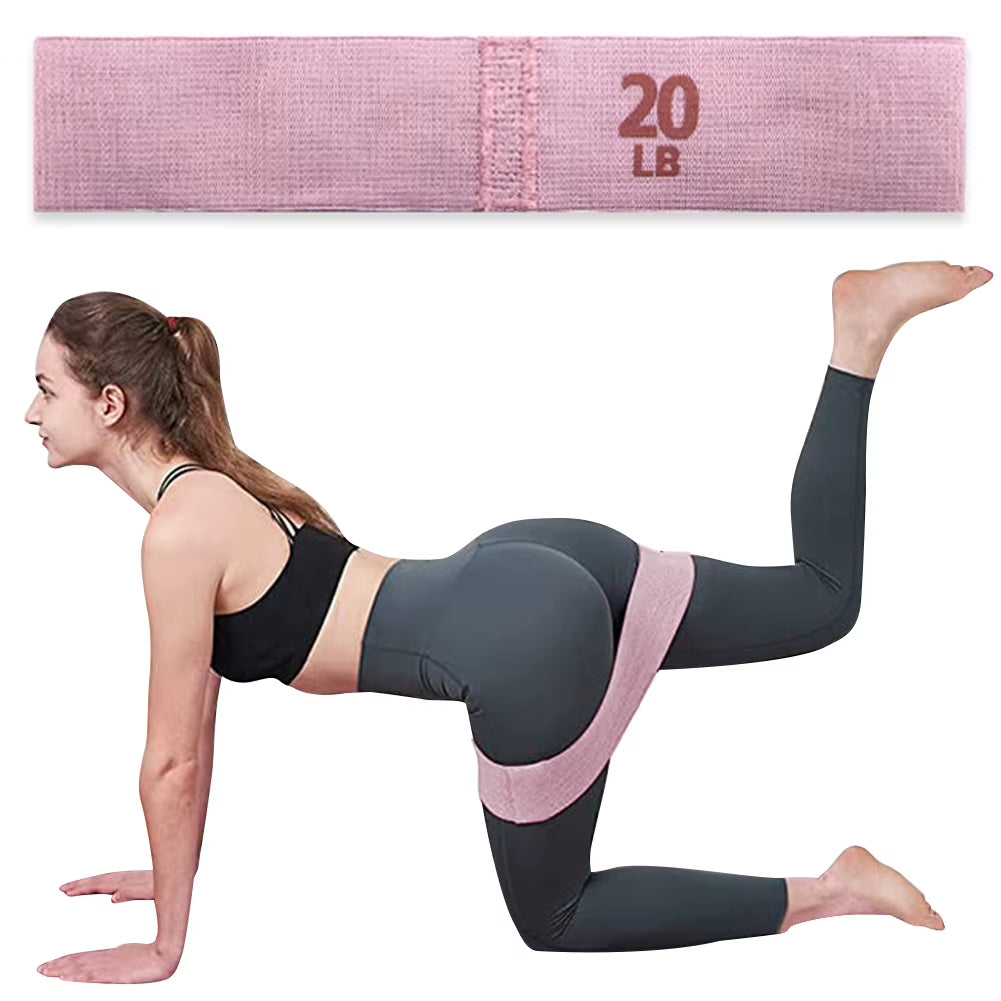 Stretch Fitness Strips Anti-Slip Pilates Hip Circle Portable Glute Thigh Elastic Bands Yoga Gym Equipment