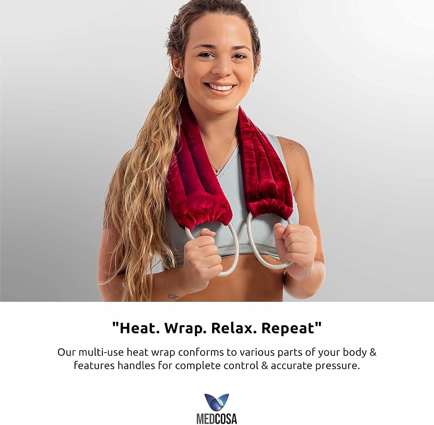 Microwavable Heated Neck Pack | Multipurpose Microwave Heat Pad for Pain Relief & Relaxation | Reusable Heating Pad for Neck, Shoulders, Back, Knees & Joints – Long-Lasting Warmth & Comfort