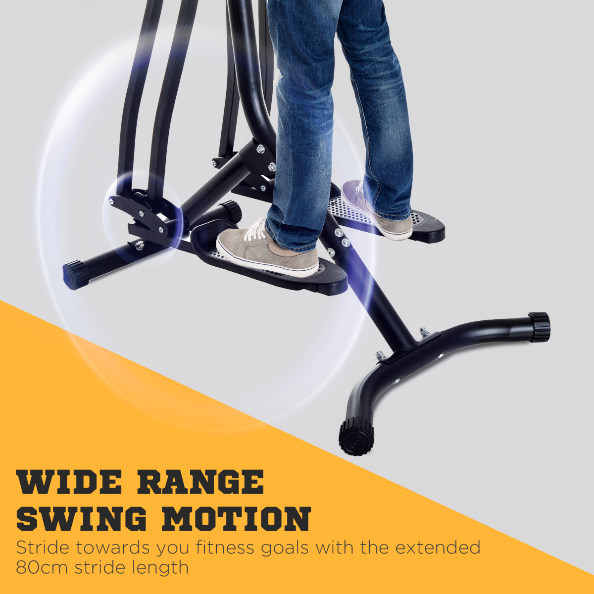 Air Walker Glider Home Trainer: Aerobic Fitness Machine for Total Body Workout - All Round Fitness