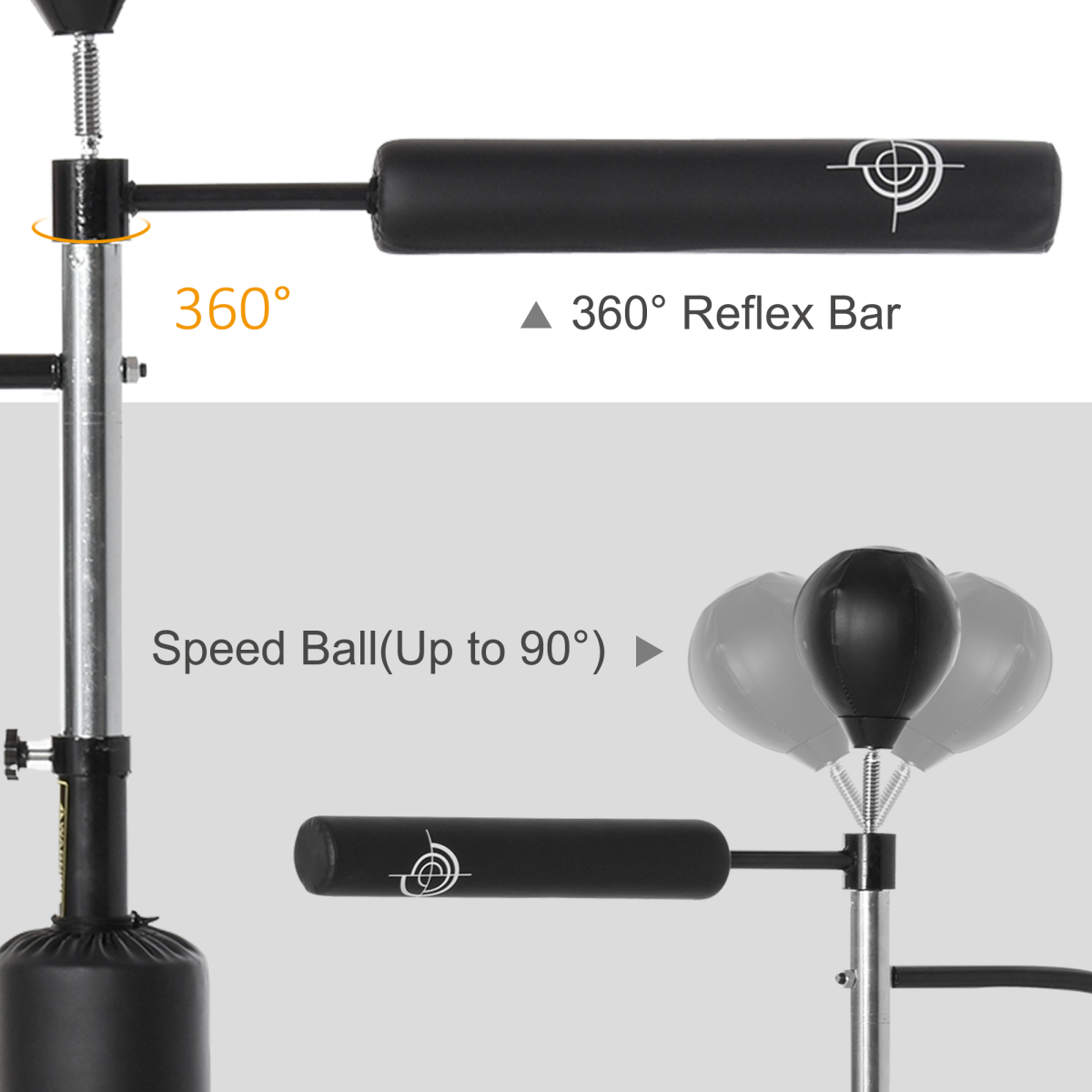 Ultimate 3-in-1 Adjustable Punching Bag Set with Stand & Speedballs for Training - All Round Fitness