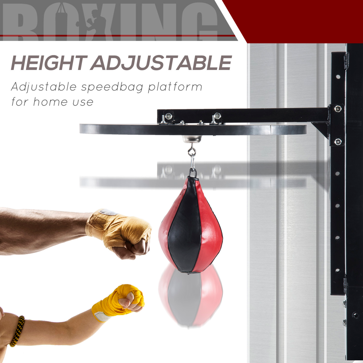 Versatile Wall-Mounted Speed Bag Frame for Home Boxing Training & Workouts - All Round Fitness