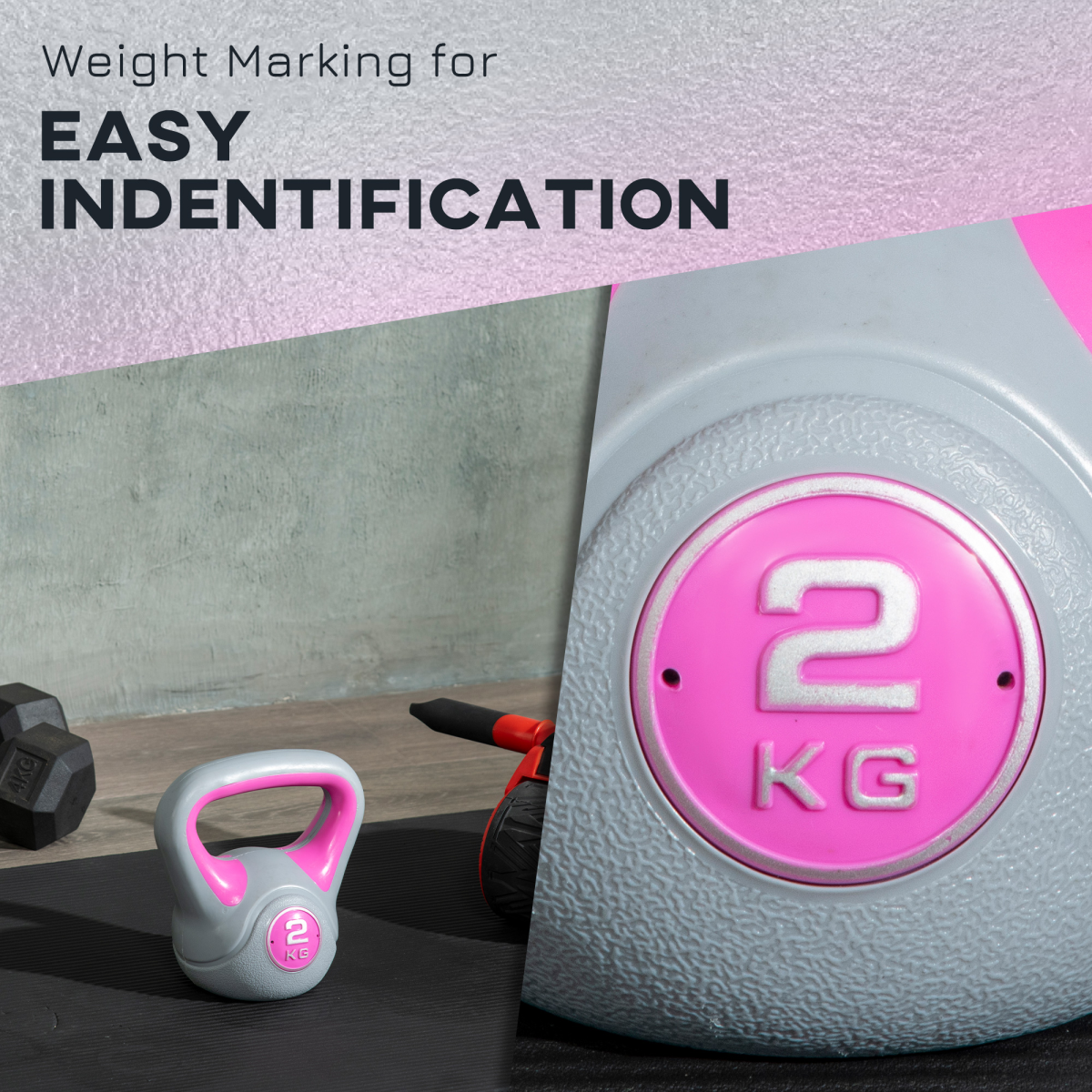 SPORTNOW 2kg Stylish Kettlebell - Unlock Your Home Workout Potential! - All Round Fitness