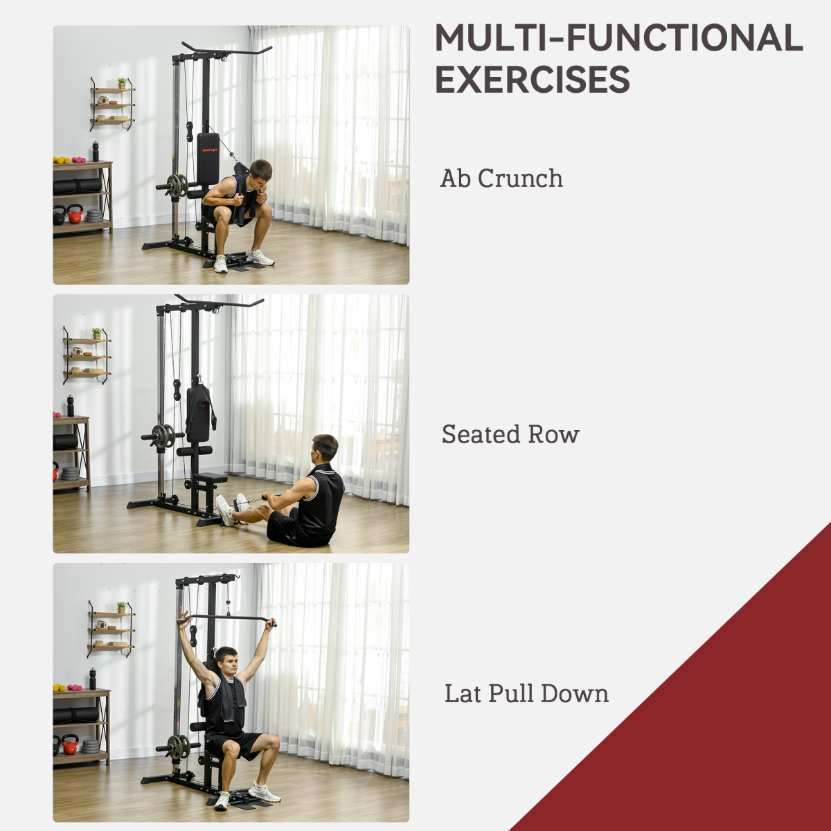 SPORTNOW Power Cage: Ultimate Adjustable Pull-Up Station for Home Workouts - All Round Fitness