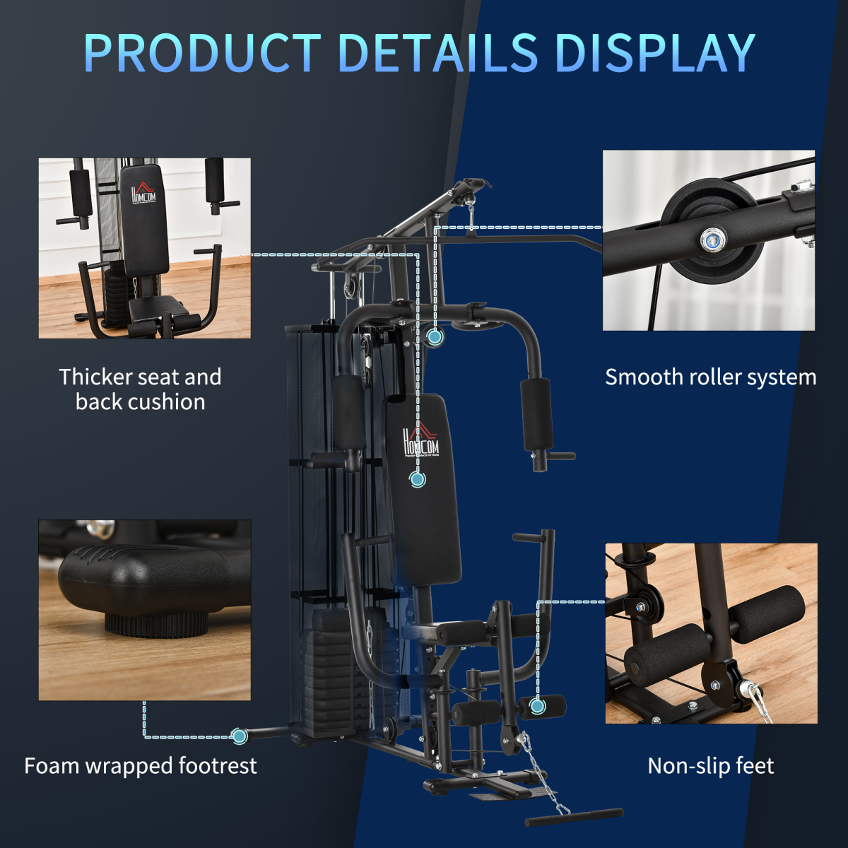 Ultimate Home Gym Multi-Function Strength Training Machine for Full Body Workouts - All Round Fitness