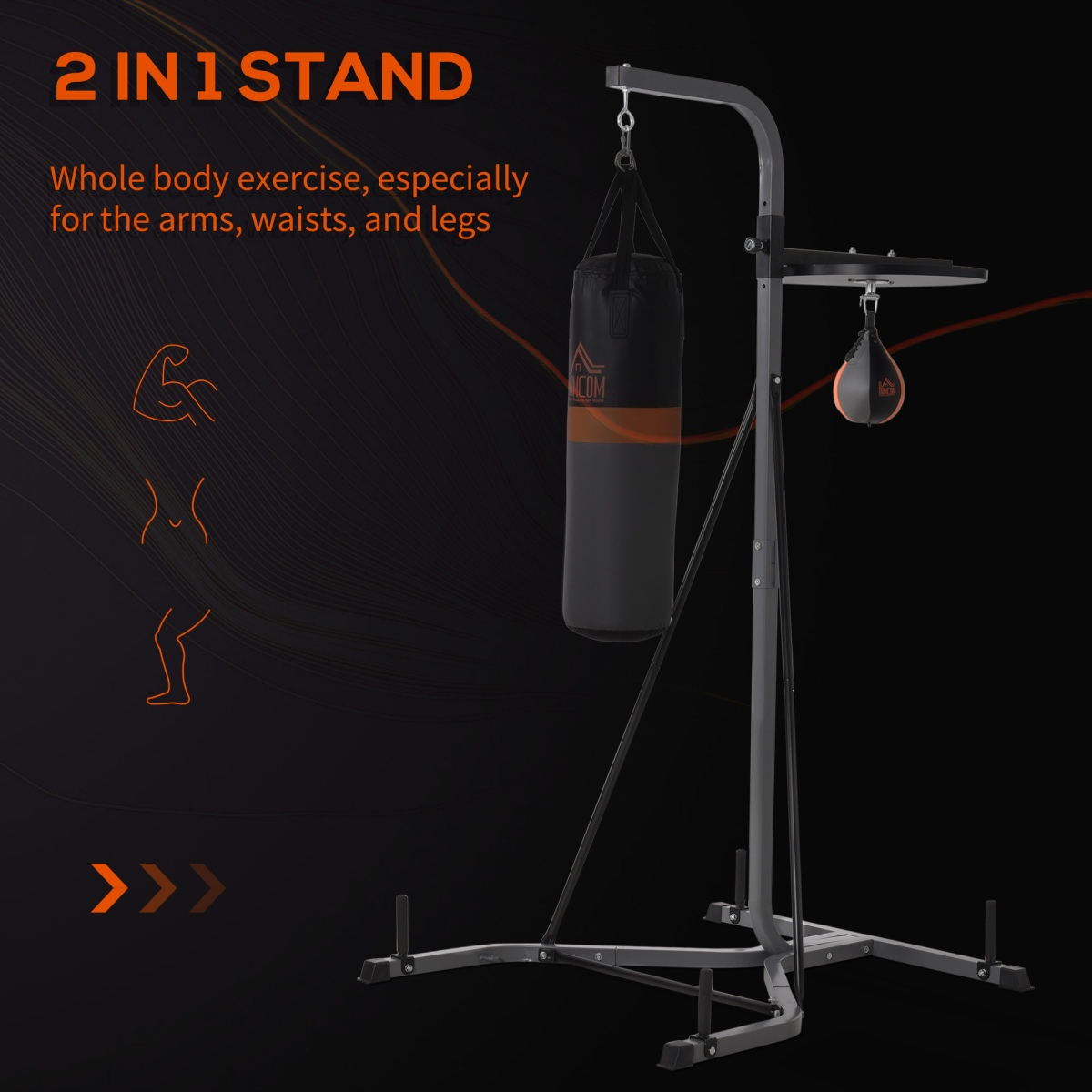 Ultimate Freestanding Punch Bag & Speedball Training Station by HOMCOM - All Round Fitness