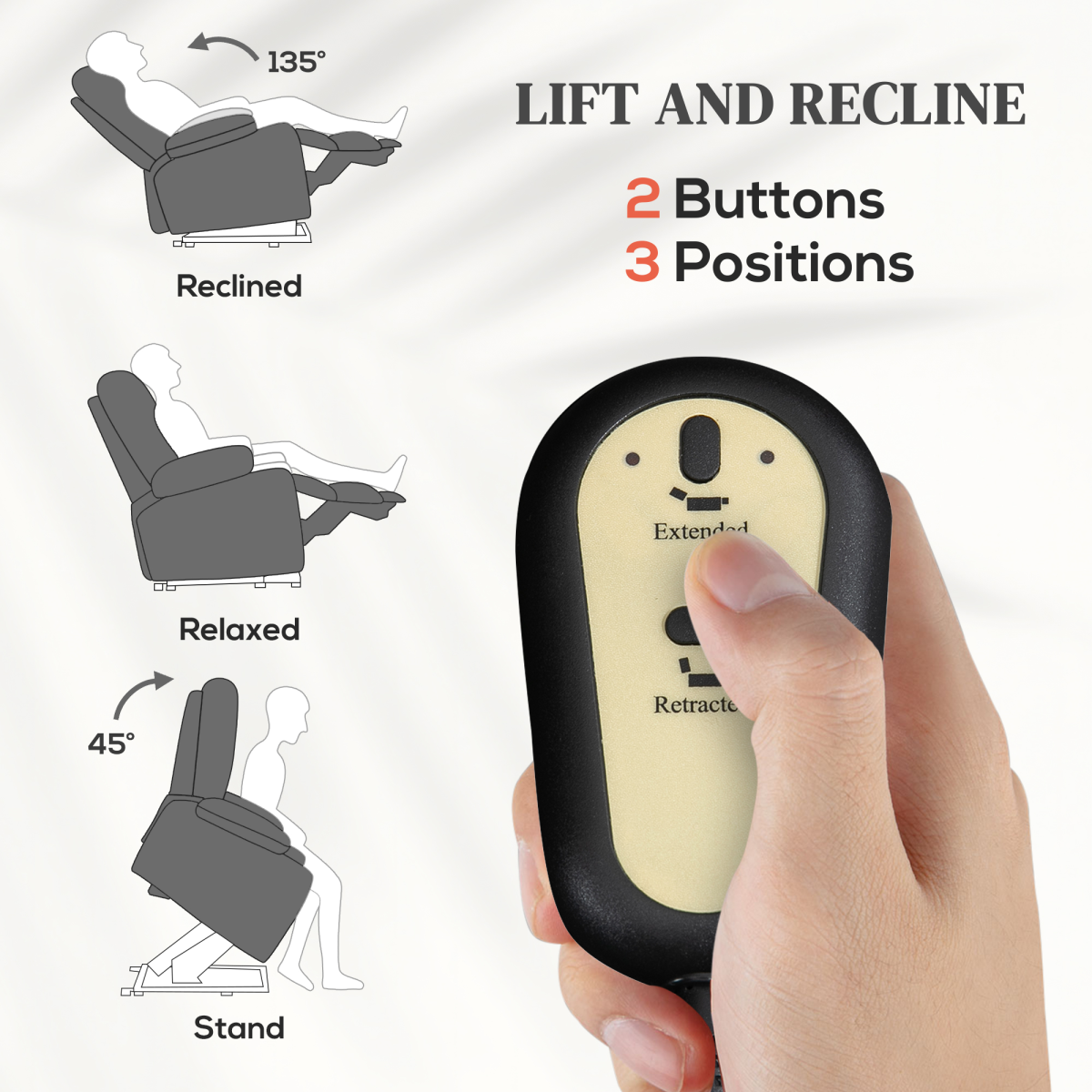 HOMCOM Electric Riser Recliner Chair with Heat & 8-Point Vibration Massage, Grey