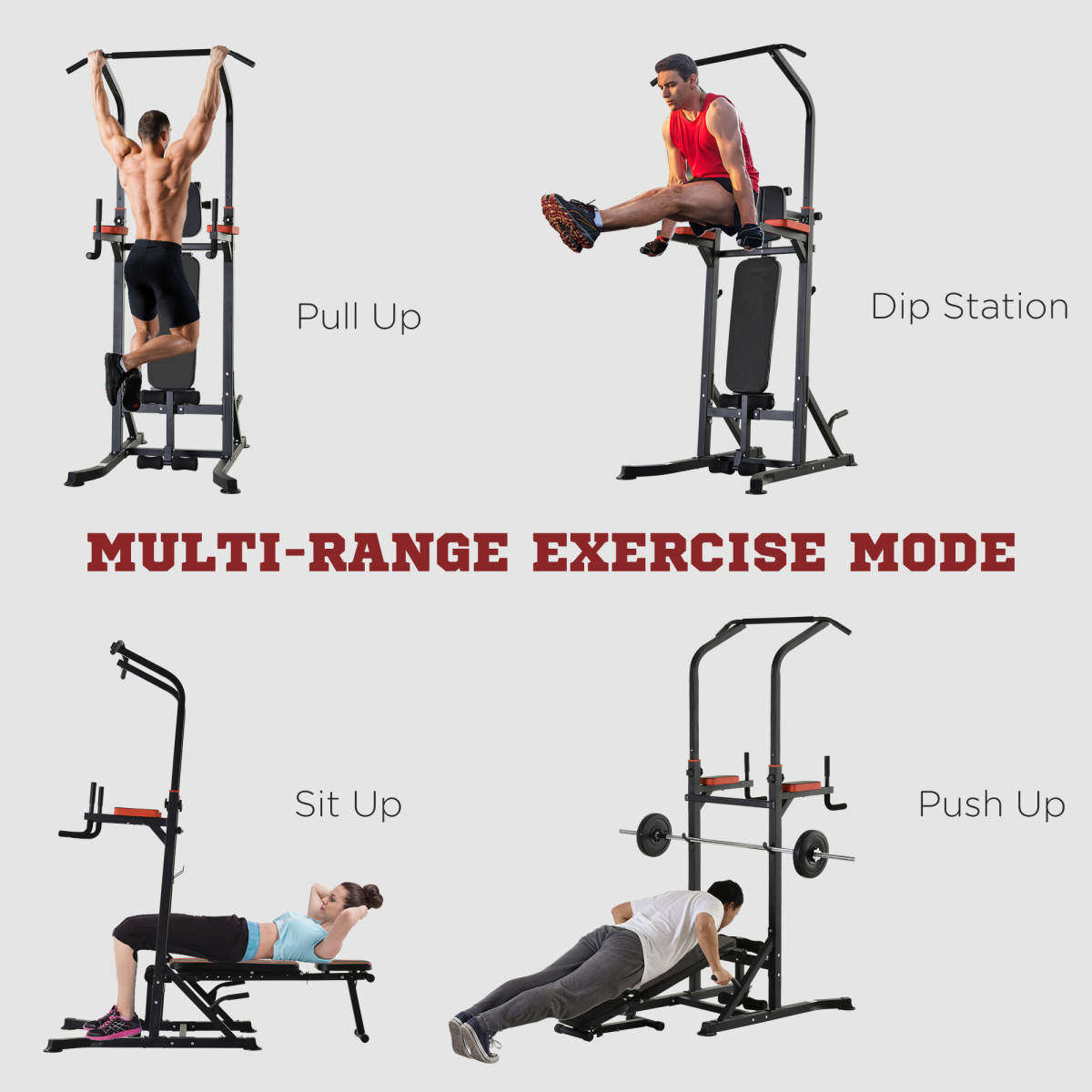 Versatile Adjustable Dip & Pull-Up Stand – Ultimate Home Fitness Solution - All Round Fitness