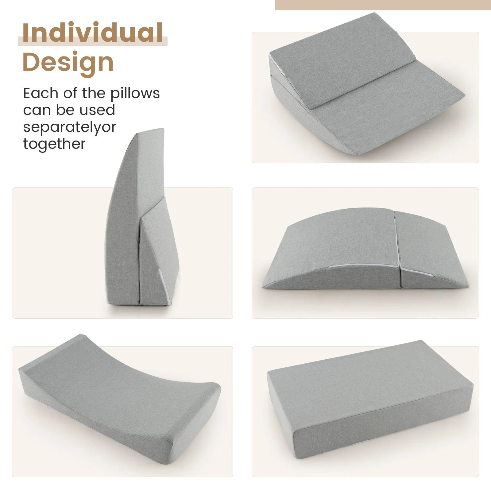 Convertible Sofa Bed with High-Density Foam Mattress