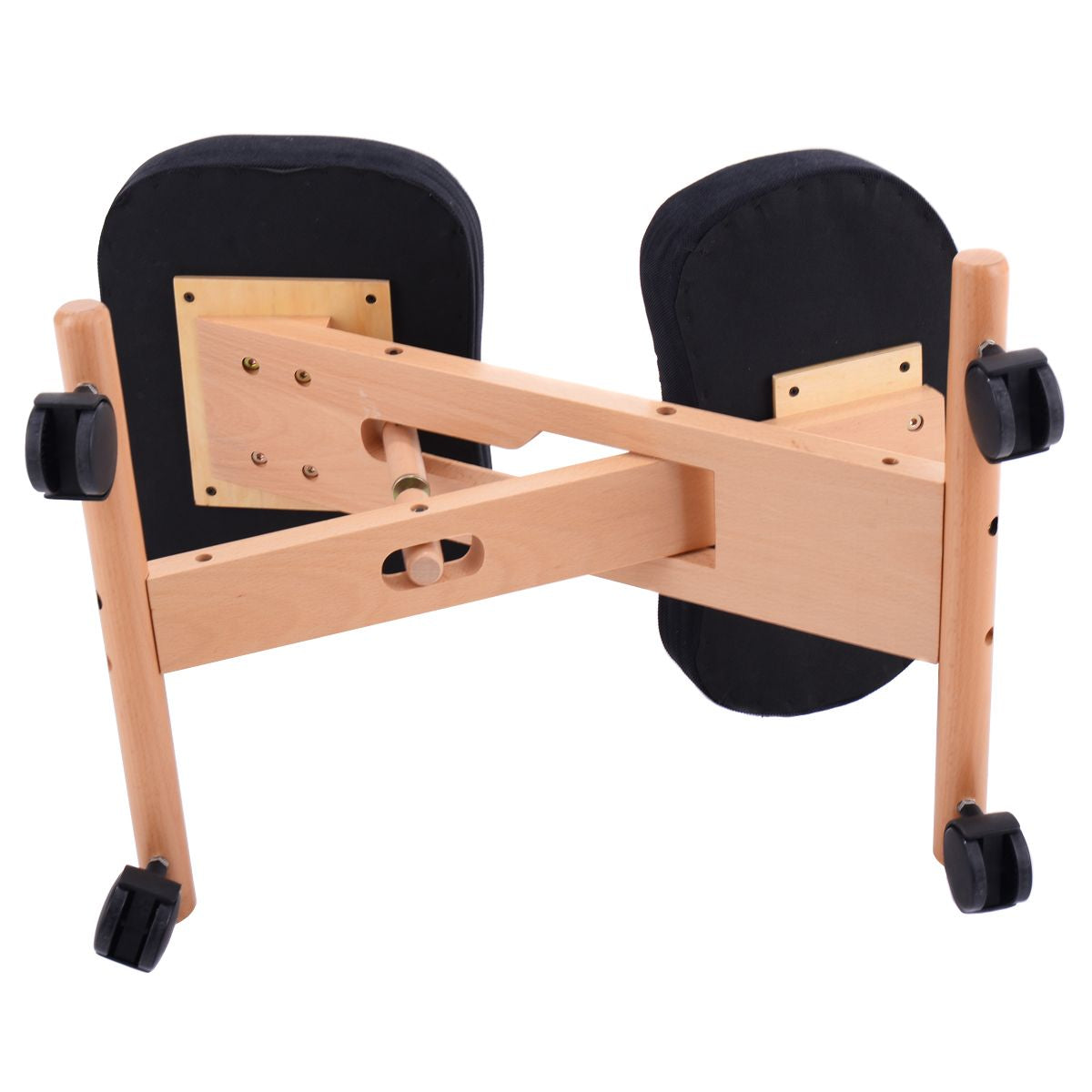 Adjustable Wood Posture Stool for Enhanced Comfort in Gaming and Computer Work