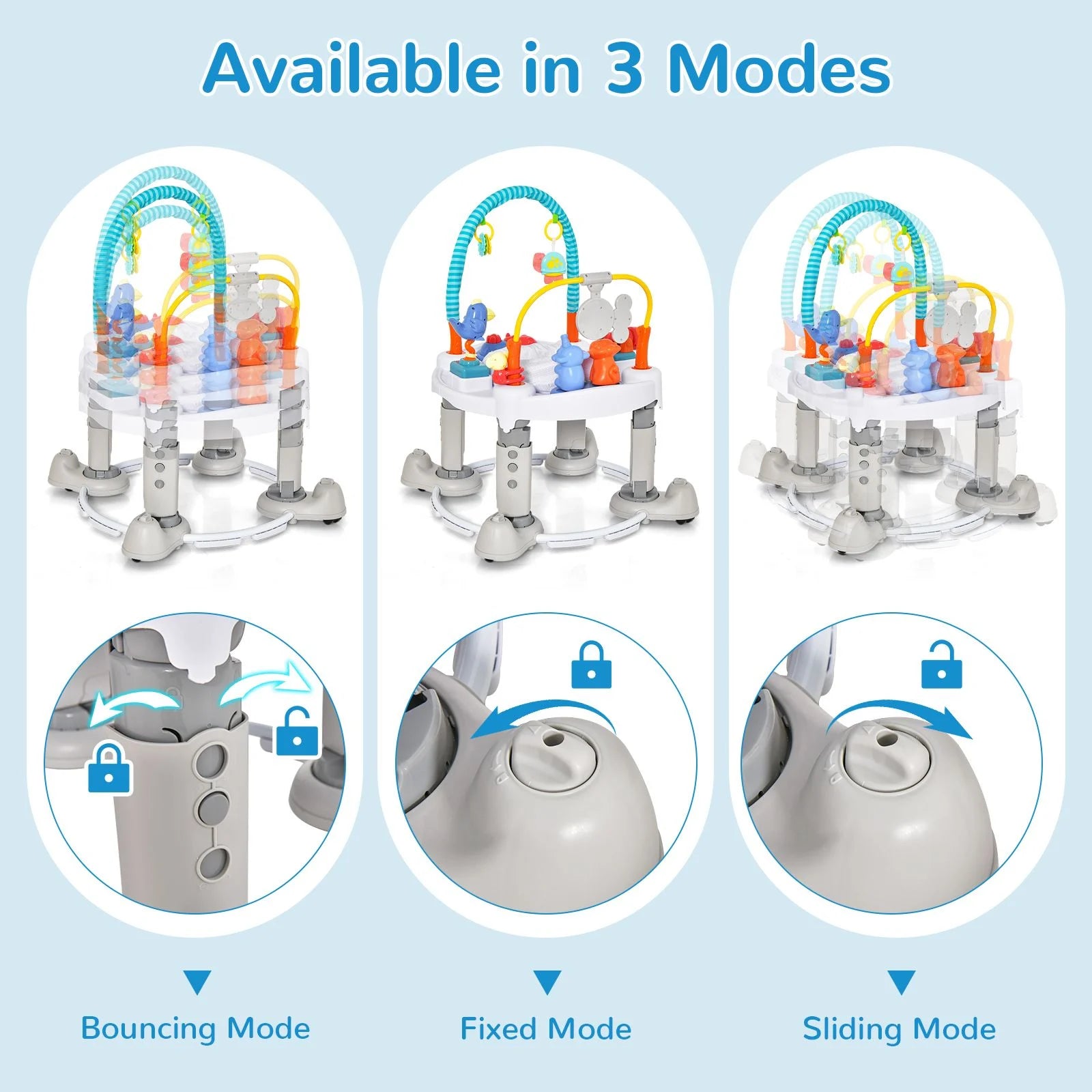 4-in-1 Baby Activity Center with Walker, Bouncer & Play Mat – For Babies Aged 0–2 Years