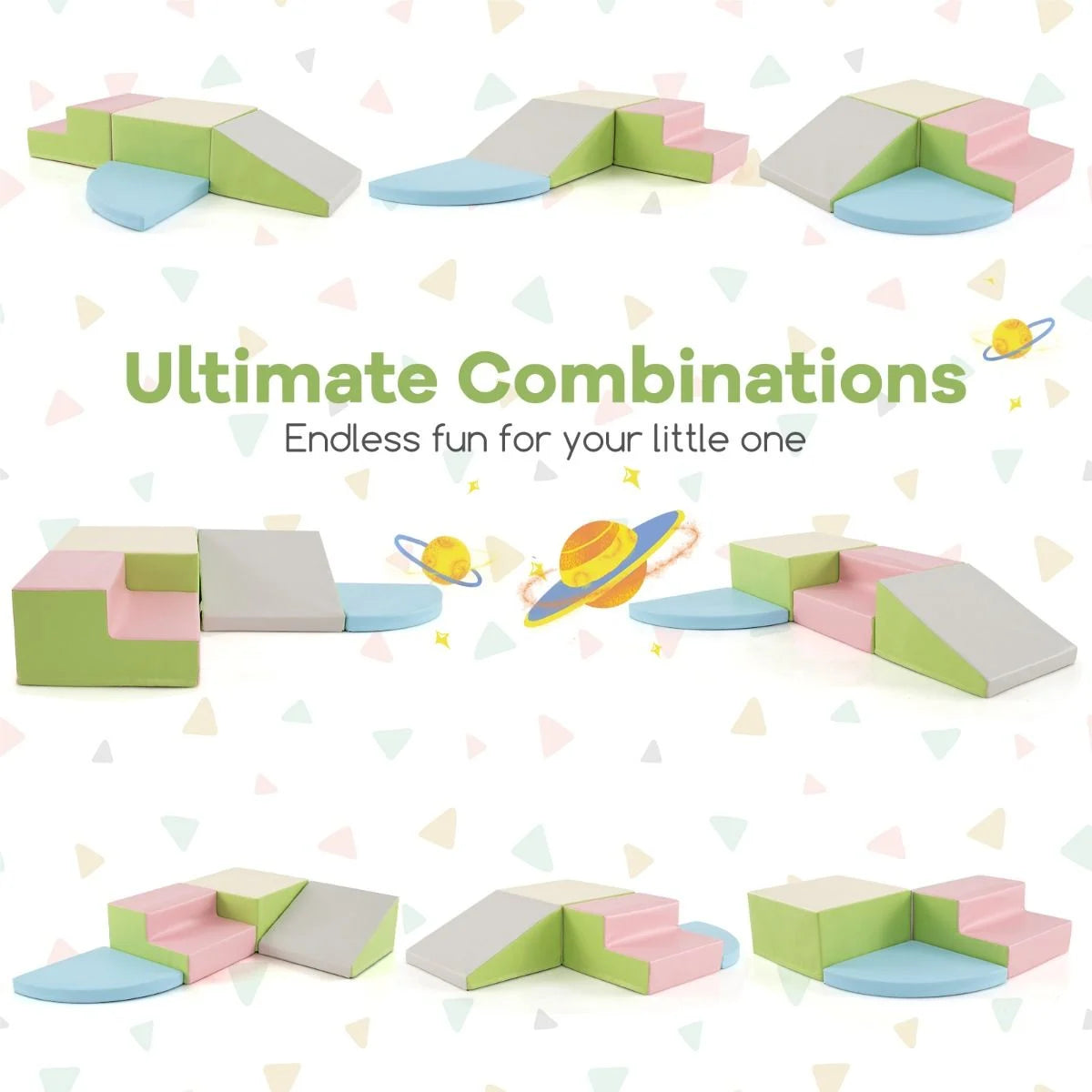 4-Piece Infant Foam Climbing and Crawling Play Set