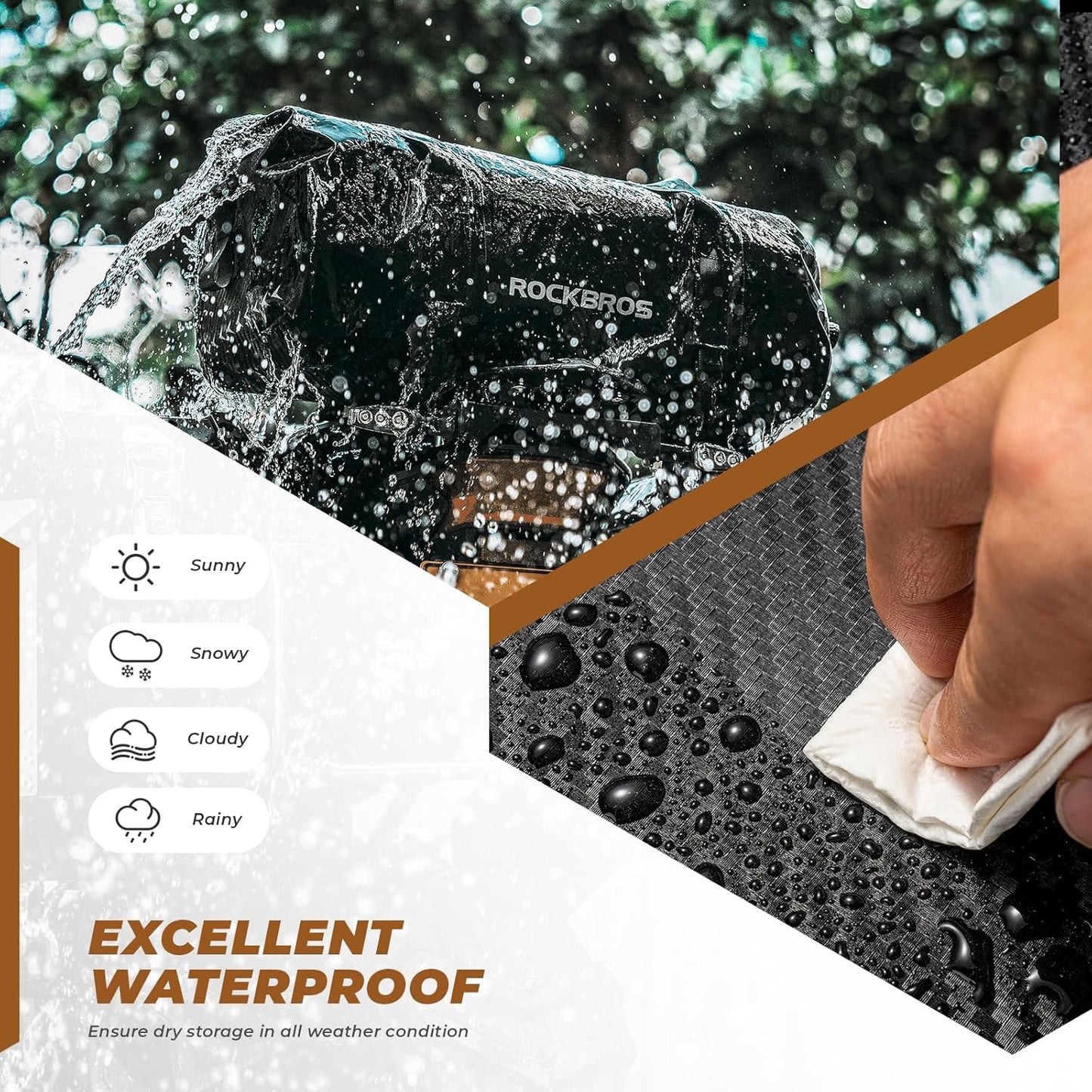 Motorcycle Tail Bag – 100% Waterproof PVC Luggage Bag with Shoulder Strap | Rear Seat, Saddle & Travel Bag for Motorcycling, Cycling & Outdoor Sports (20L / 30L / 40L / 60L)