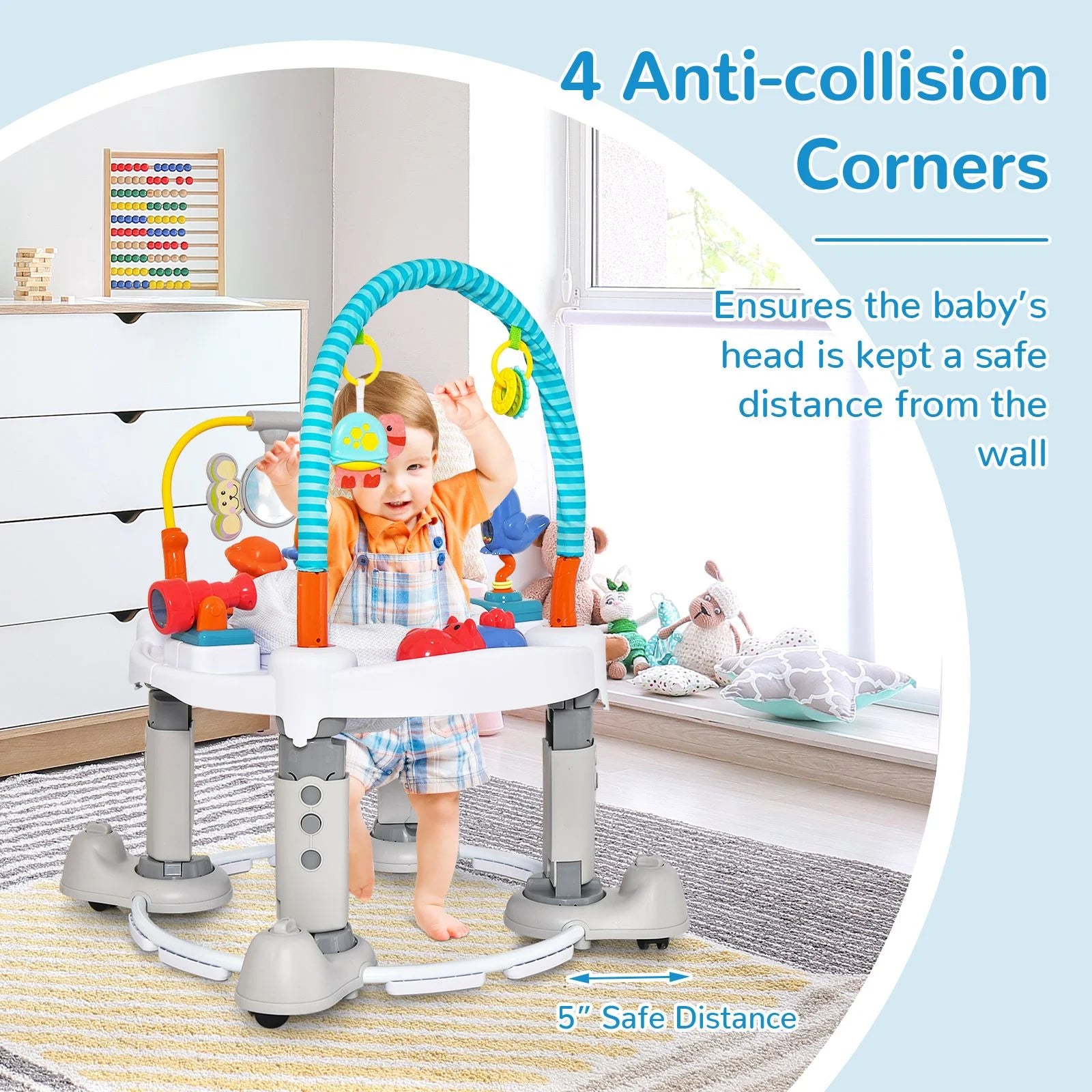 4-in-1 Baby Activity Center with Walker, Bouncer & Play Mat – For Babies Aged 0–2 Years