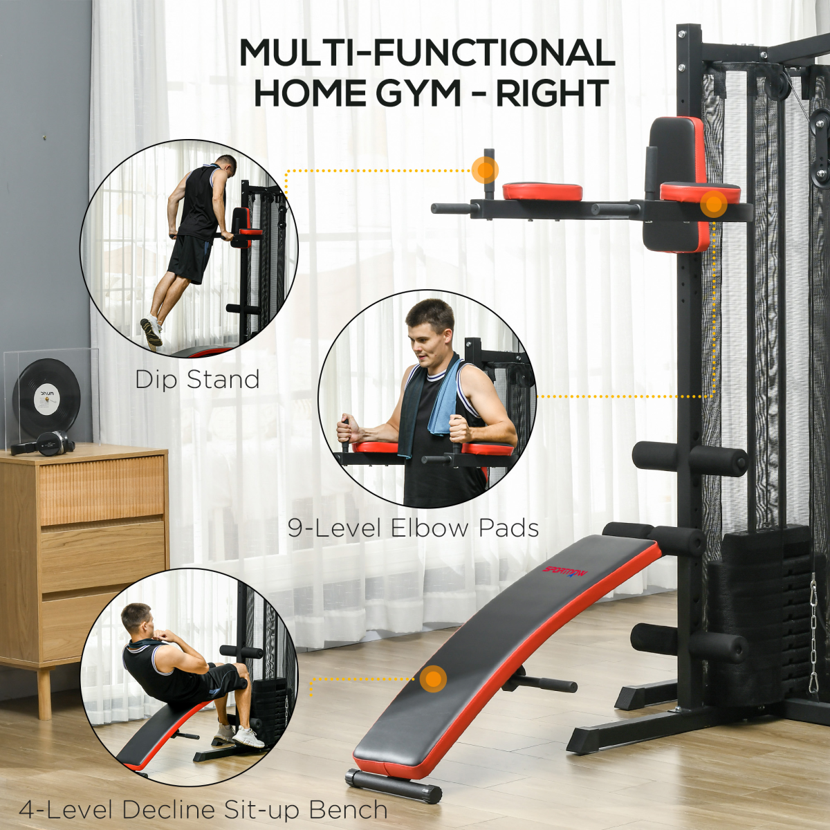 Ultimate Multi-Gym Workout Station: Versatile Fitness for All Levels - All Round Fitness