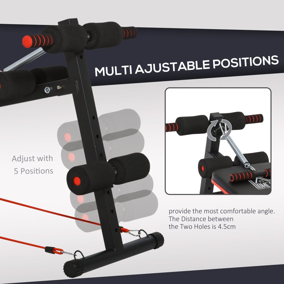 Ultimate Foldable Sit-Up Bench - Home Gym Core & Flexibility Trainer - All Round Fitness