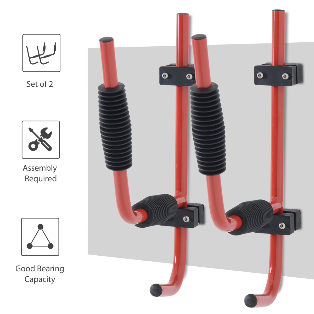 Heavy-Duty Kayak Wall Mount Rack - Secure and Space-Saving Storage Solution - All Round Fitness
