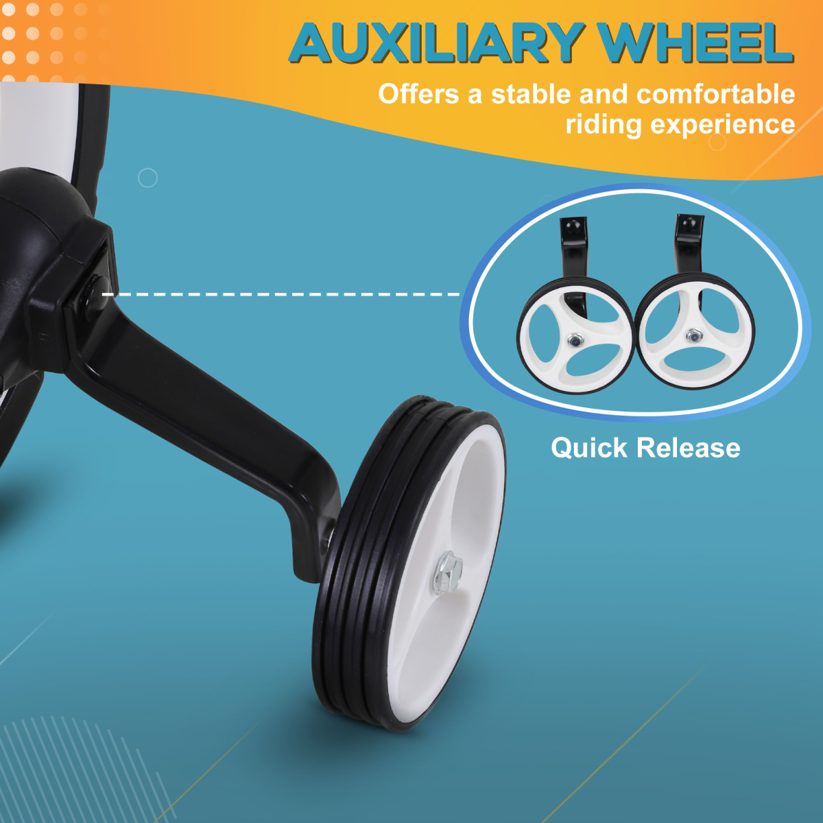 Red Kids Balance Bike with Stabilizers - Perfect for 2-5 Year Olds by HOMCOM - All Round Fitness