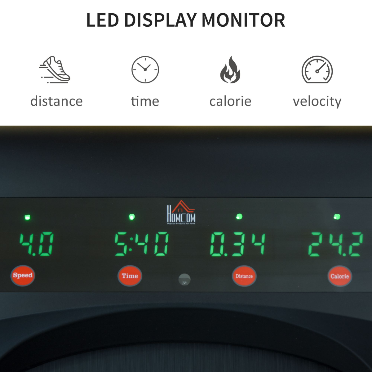 Walking Machine with LED Display & Remote Control – Foldable Treadmill for Home Fitness (1–6km/h) - All Round Fitness