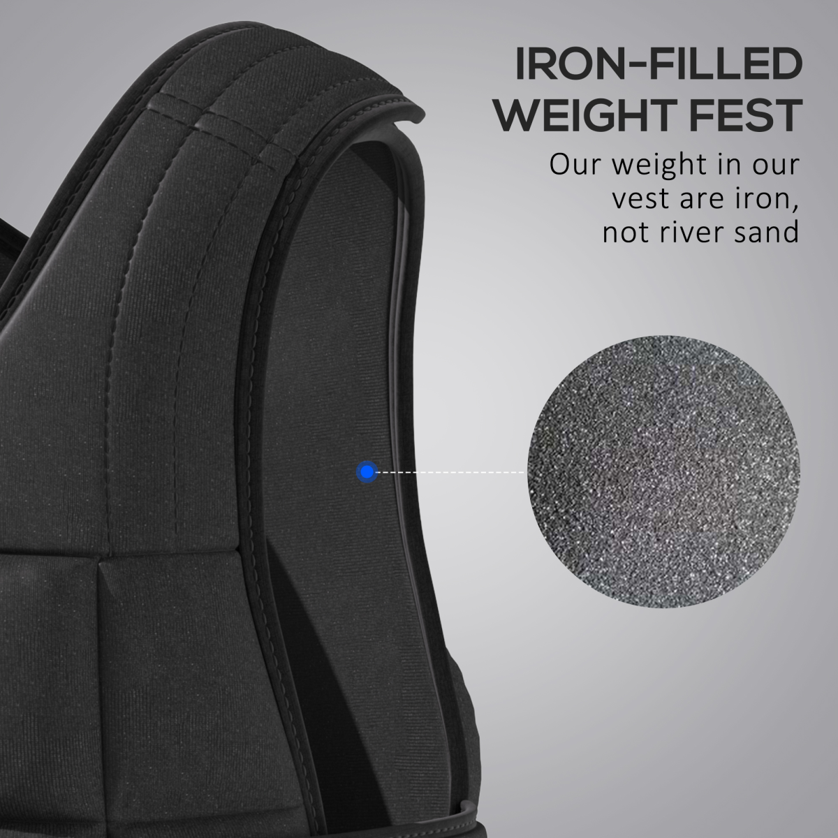 20KG Adjustable Weight Vest for Intense Workouts & Weight Loss - HOMCOM - All Round Fitness