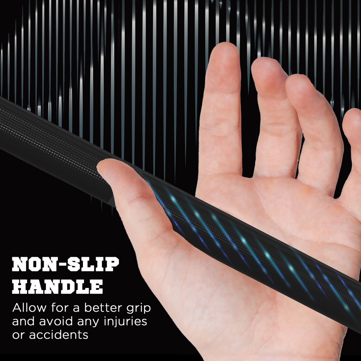 Olympic Barbell Bar – 210cm, 20kg Steel Weightlifting Bar for 2"/5cm Plates with Spring Clips - All Round Fitness